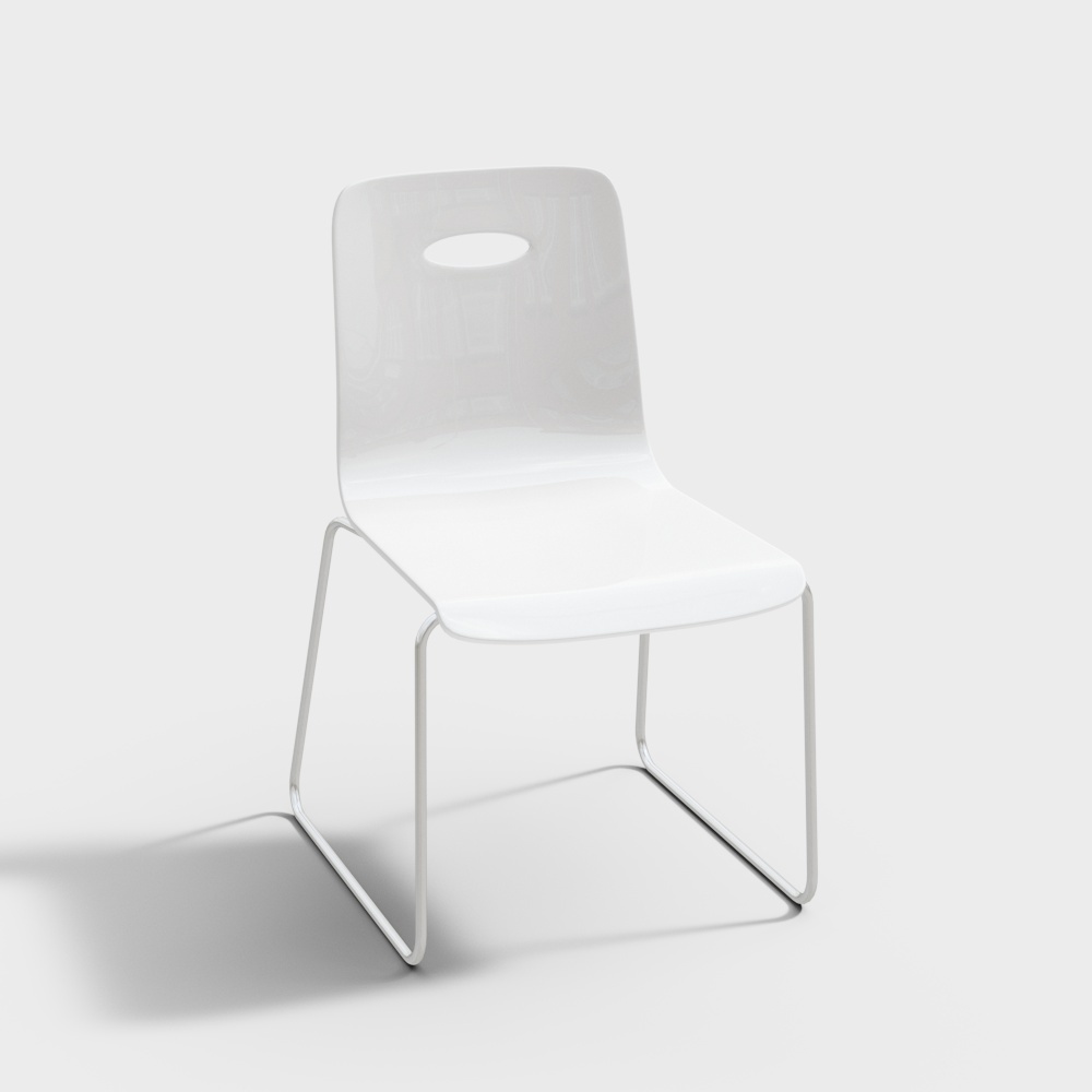 Ghế ăn hiện đại màu trắng cho nhân viên