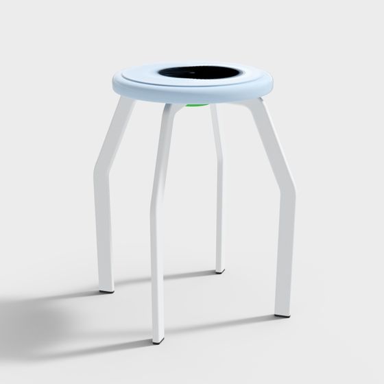 Futuristic Stool 3D model for Modern Spaces