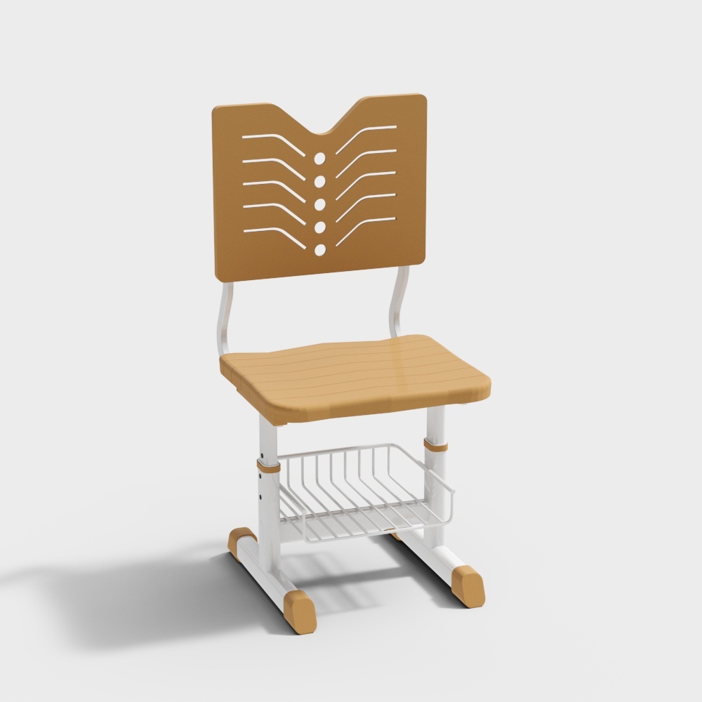 Stylish School Chair 3D Model