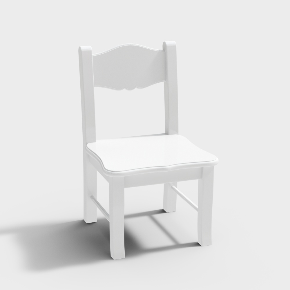 Modern kindergarten research room white chair