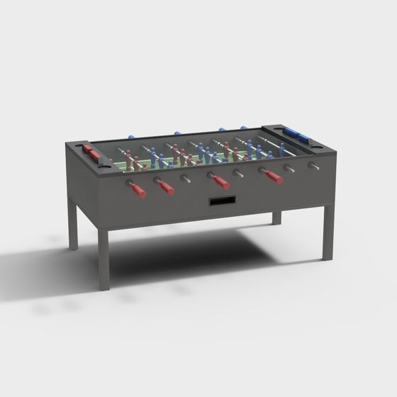 Engaging Low-Poly Foosball Table 3D model