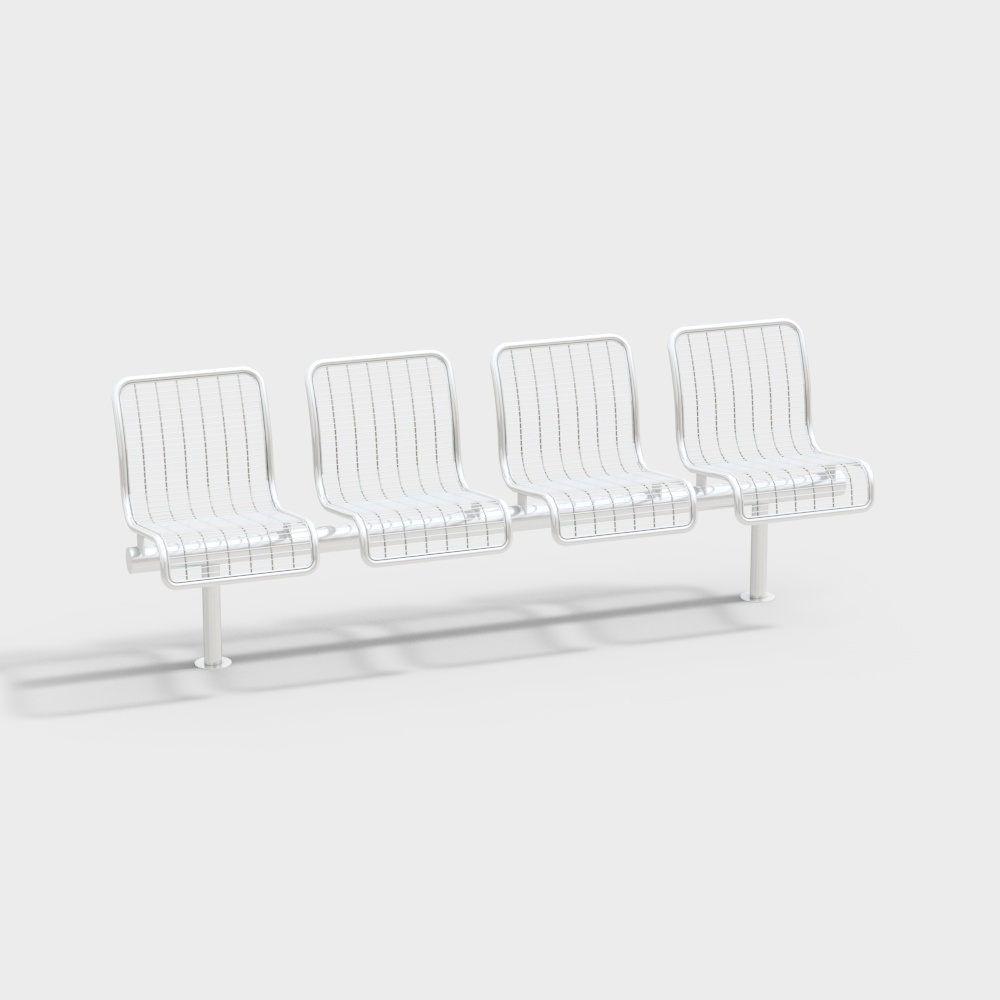 Chaise à quatre places en plein air moderne