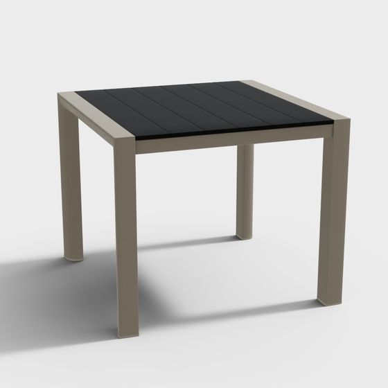 Elegant Urban Square Table 3D Model for Creative Use