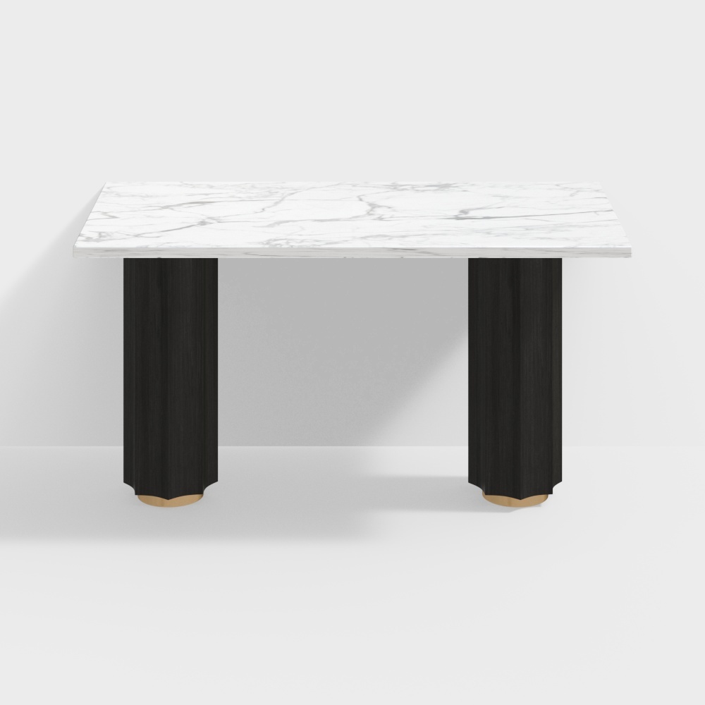 Industrial loft restaurant long dining table