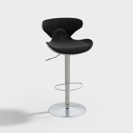 Contemporary Bar Stool 3D Model for Creative Spaces