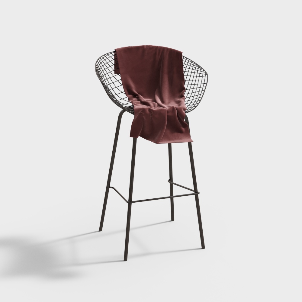 Ghế quầy bar sắt rèn hiện đại