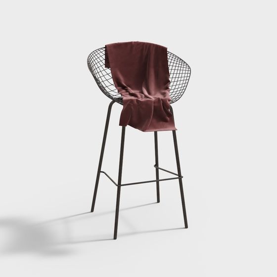 Ghế quầy bar sắt rèn hiện đại