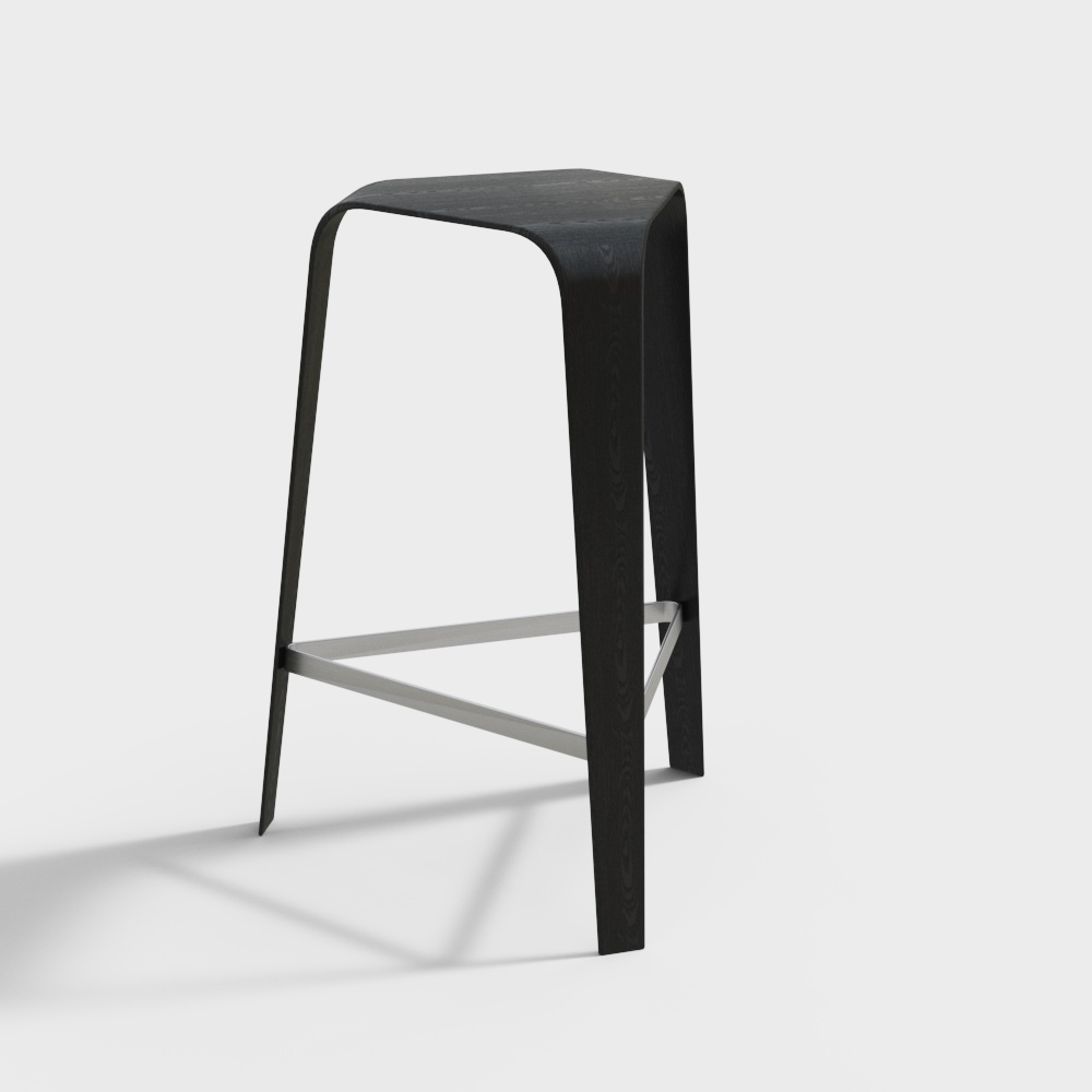Chaises de bar noires modernes