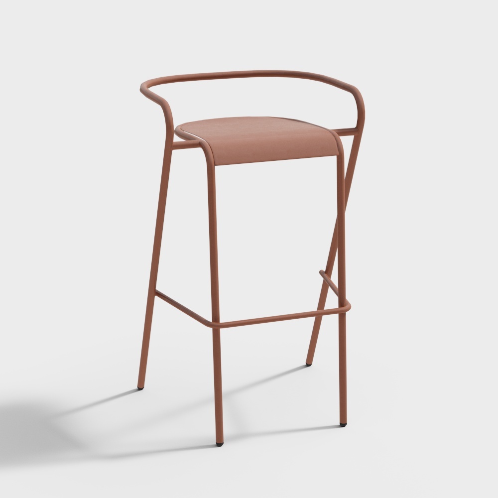 Modern red bar chairs