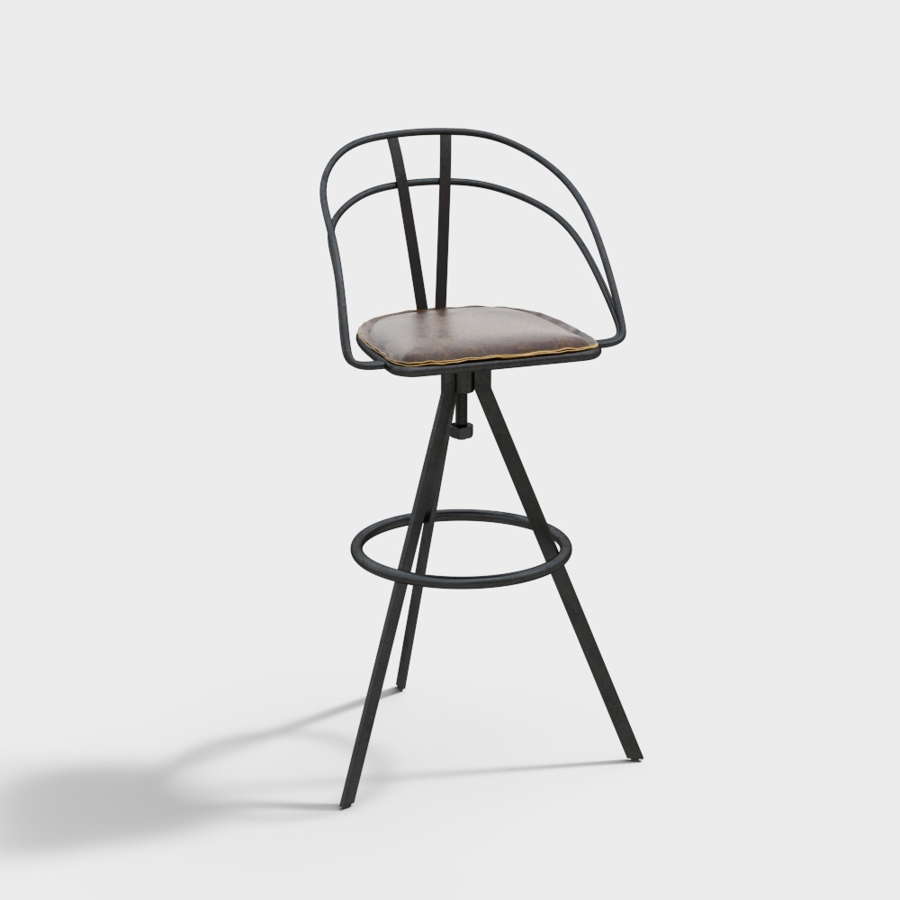 Industrial style bar chair