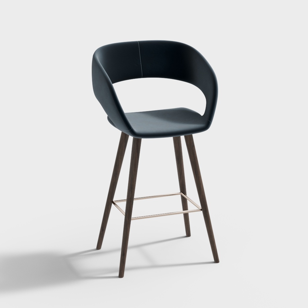 Modern blue bar chairs