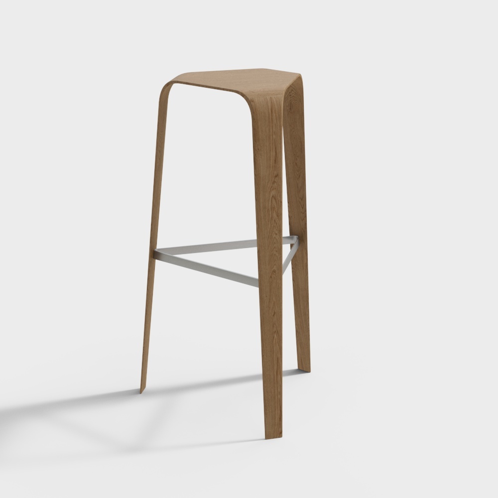 Современные деревянные барные стулья