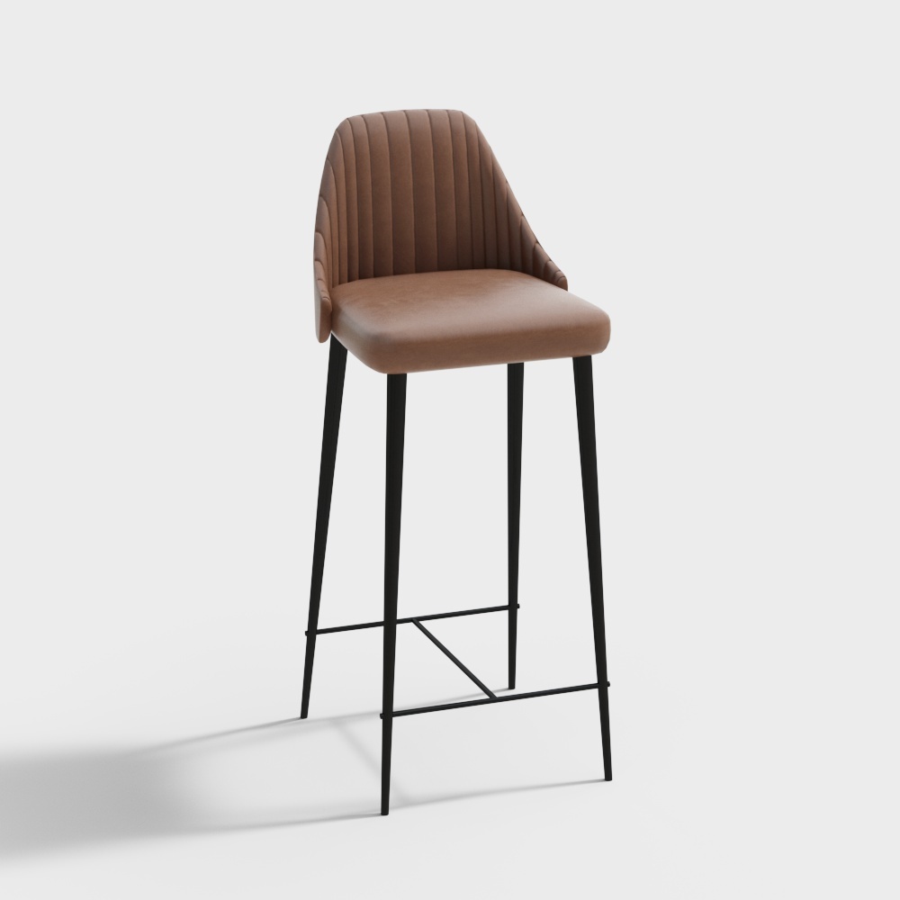 Sillas de bar naranjas modernas