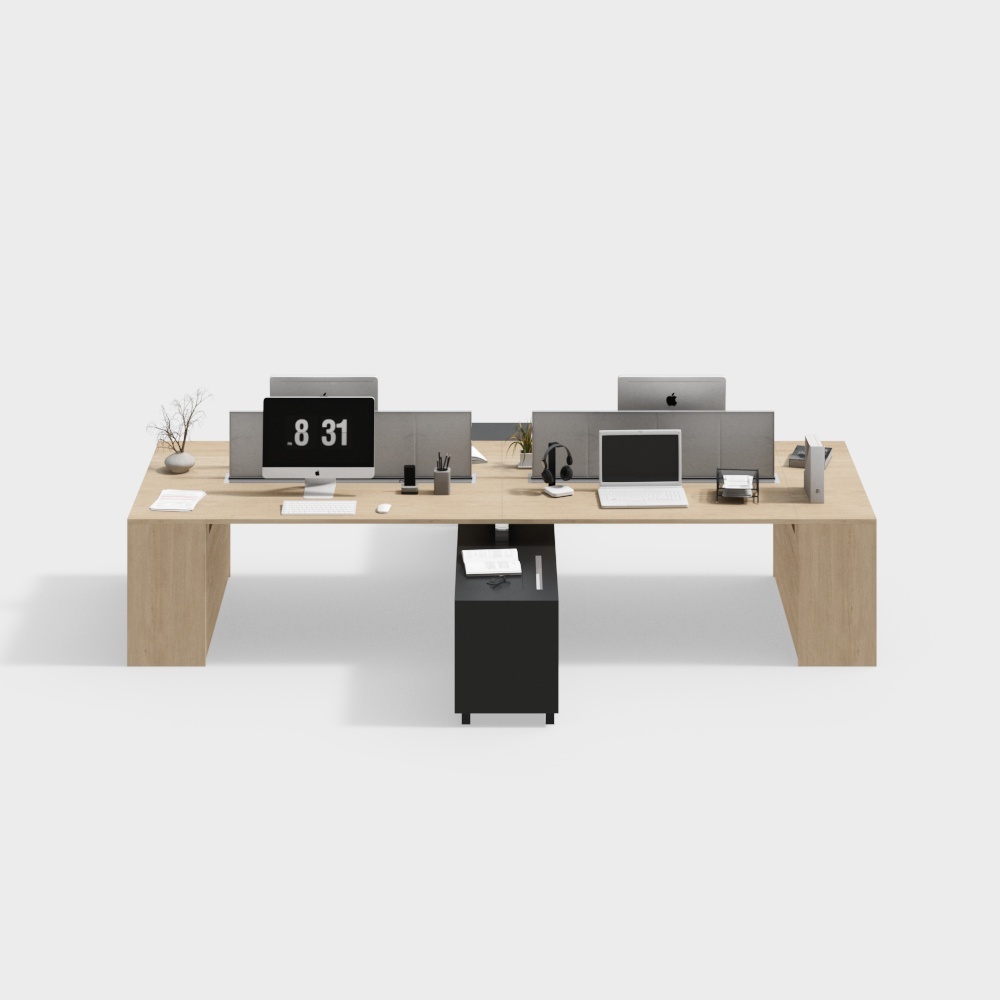 現代辦公區的桌椅