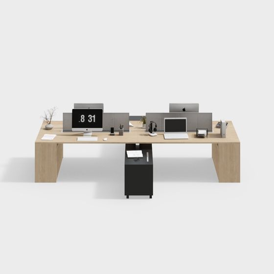 現代辦公區的桌椅