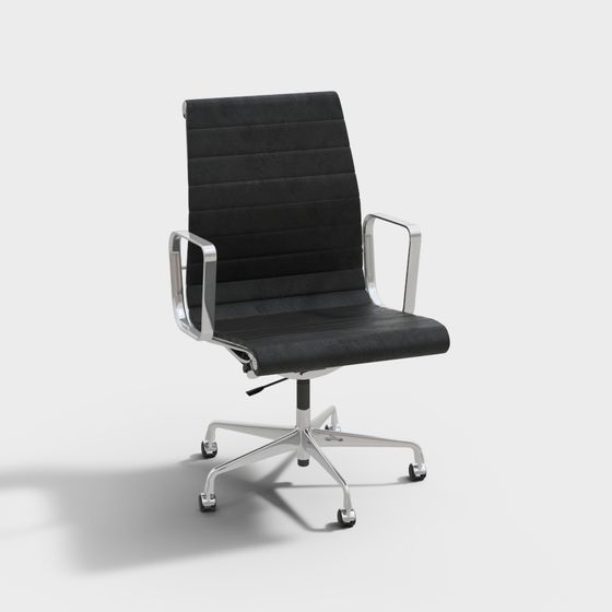 Stylish Low-Poly Office Chair 3D Model for Modern Spaces