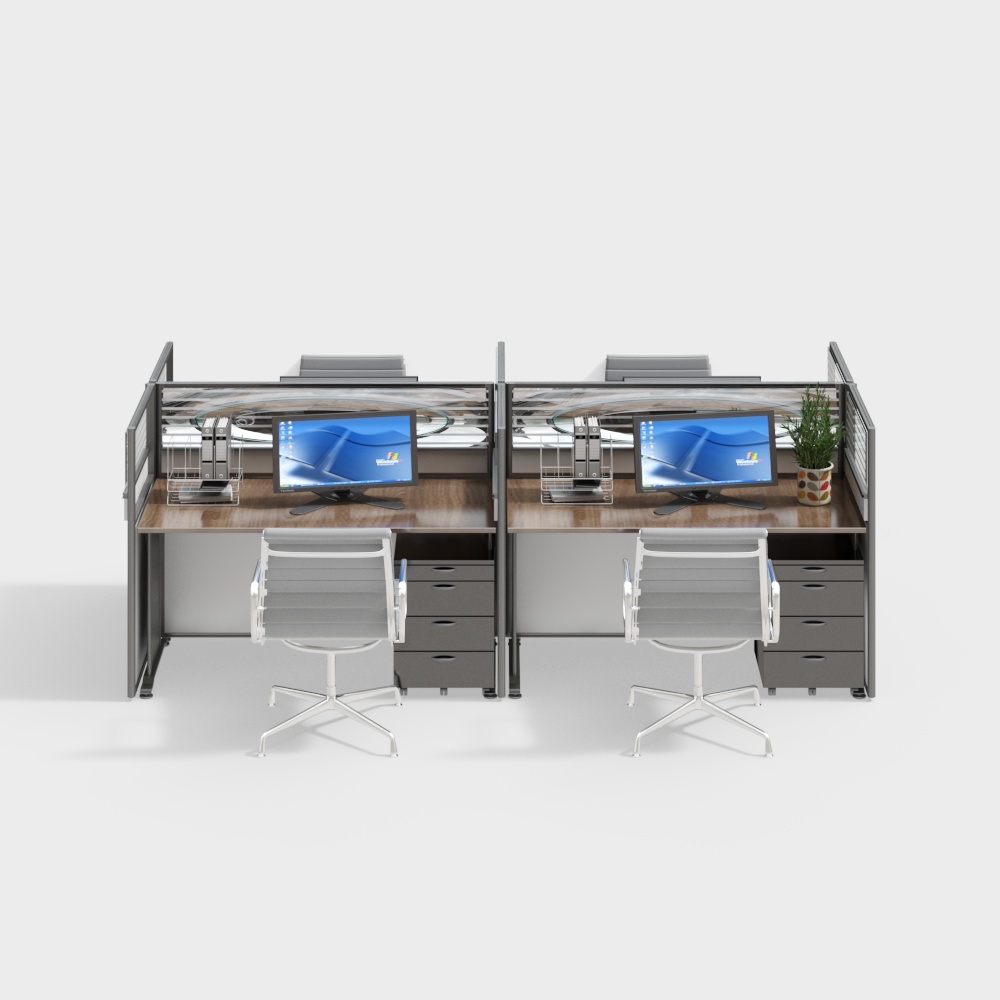 Modern new office desk and chair