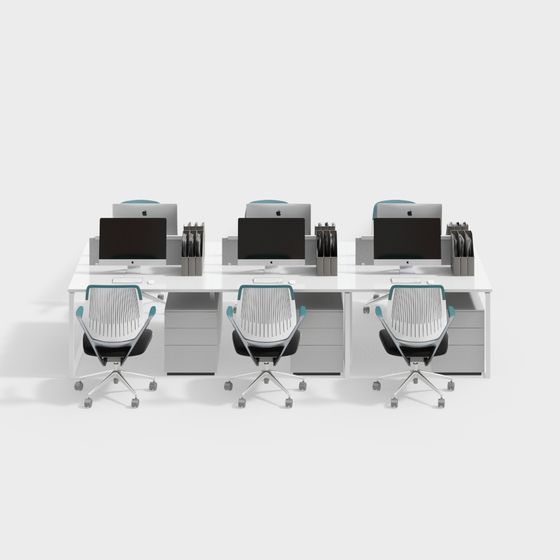 Escritorios y sillas en áreas de oficina modernas