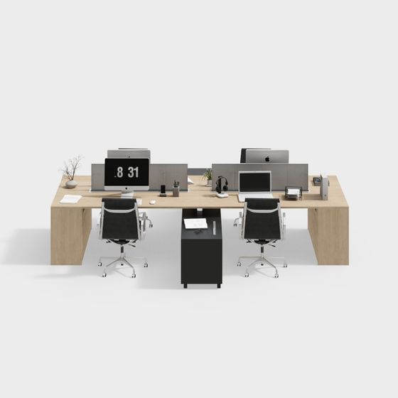 Modern Office 3D Model with Collaborative Design