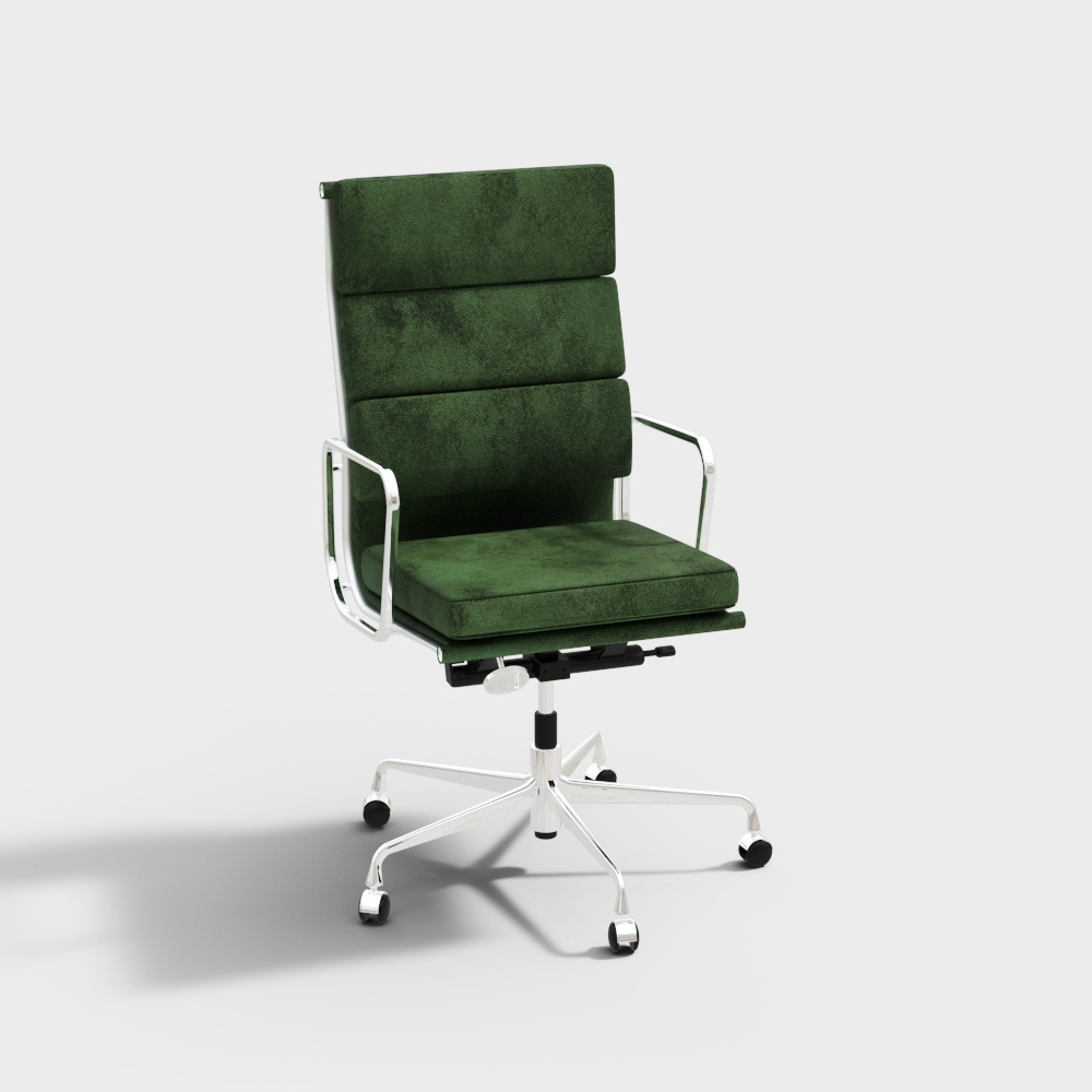 Modern green office area corner office chair