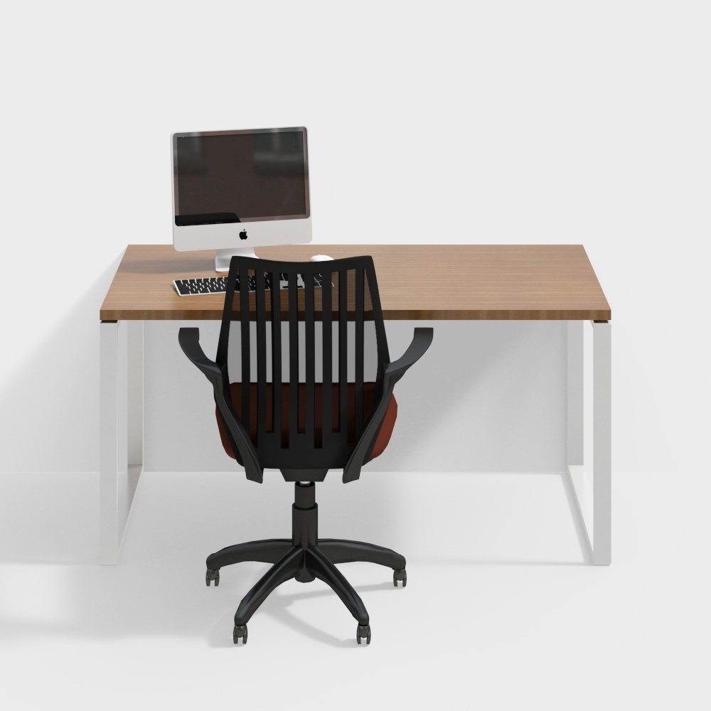 Modern office desks and chairs