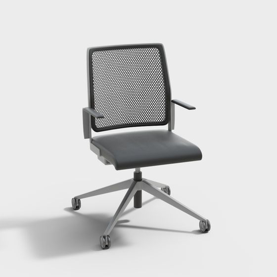 Minimalist Office Chair 3D model for Modern Workspaces