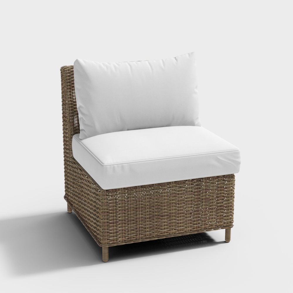 Unité de canapé d'extérieur 2-YJ