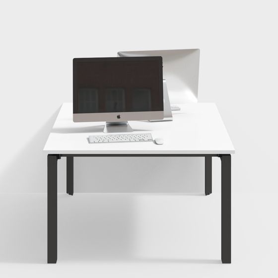 Minimalist Office Desk 3D model