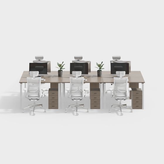 Open Workspace Office 3D model Design
