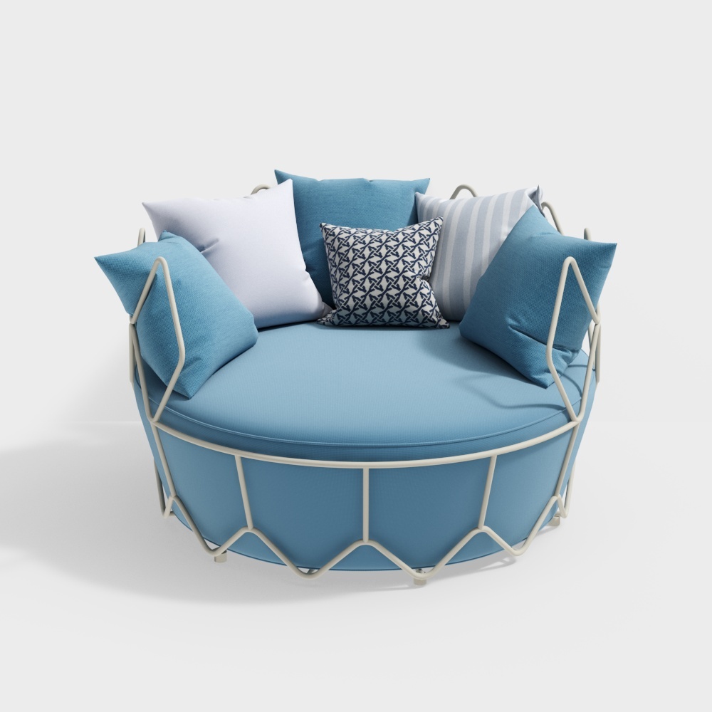 Modern round sofa bed