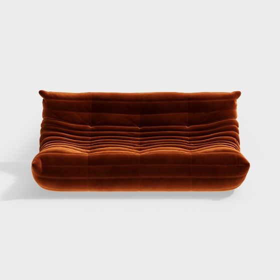 Stylish Low-Polygon 3D Sofa Model