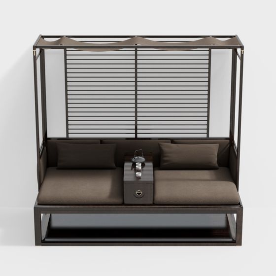 Elegant 3D Sofa Bed Model for Modern Interiors