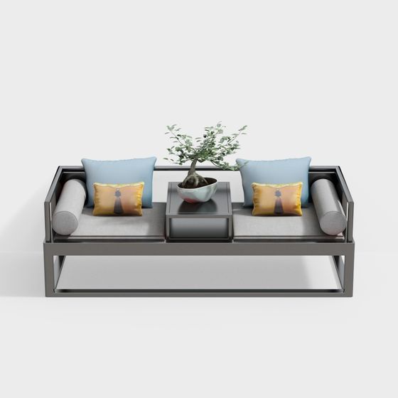 Modern Low-Poly Sofa 3D model