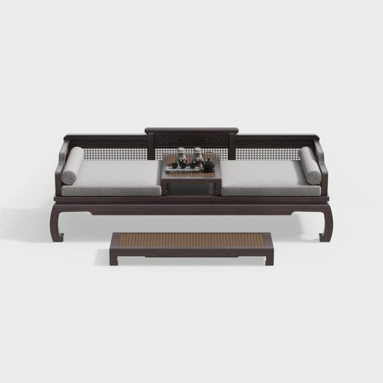 Oriental Elegance Sofa 3D Model