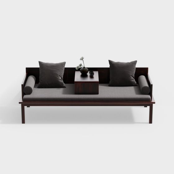 Zen-Inspired Sofa 3D Model Design