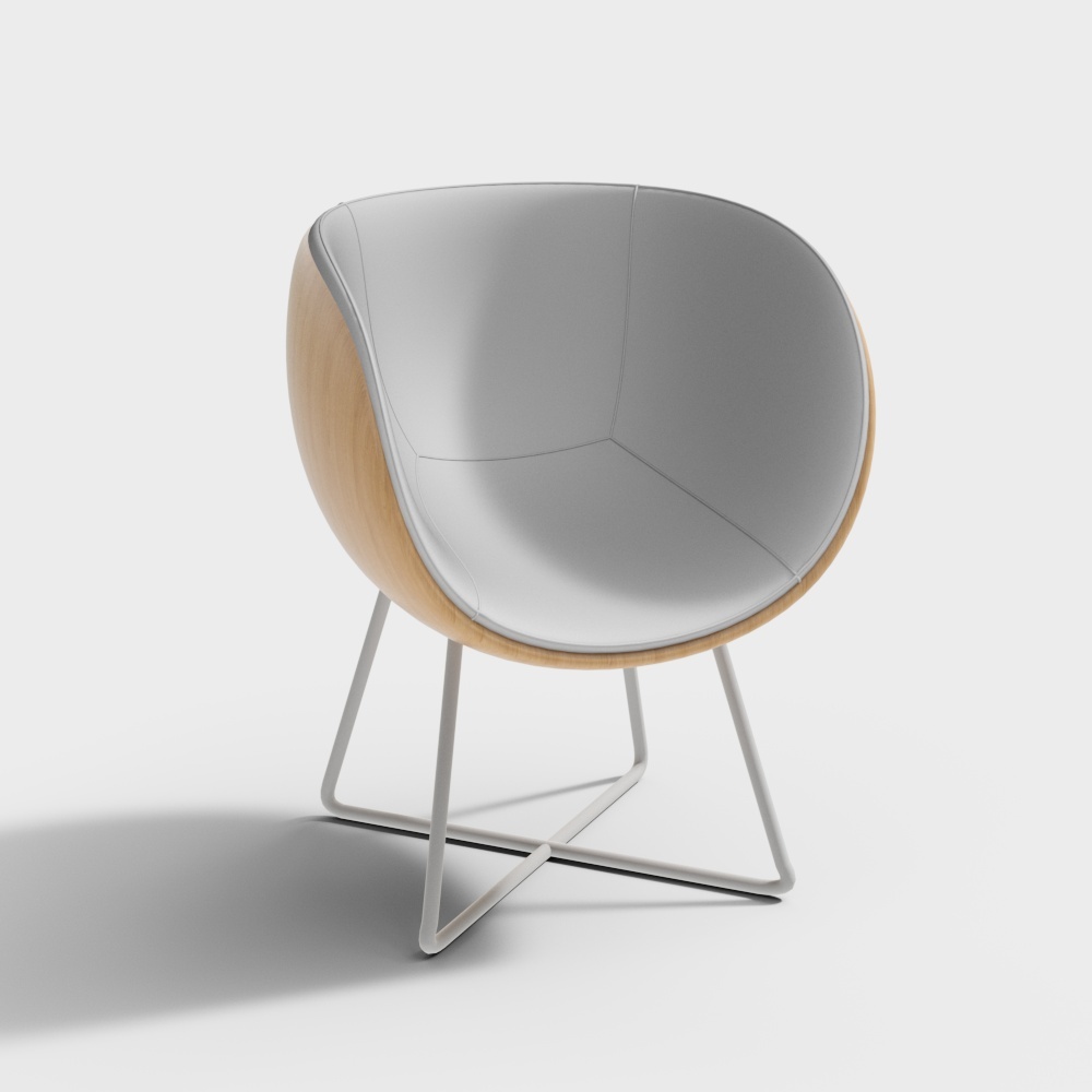 Modern round lounge chair