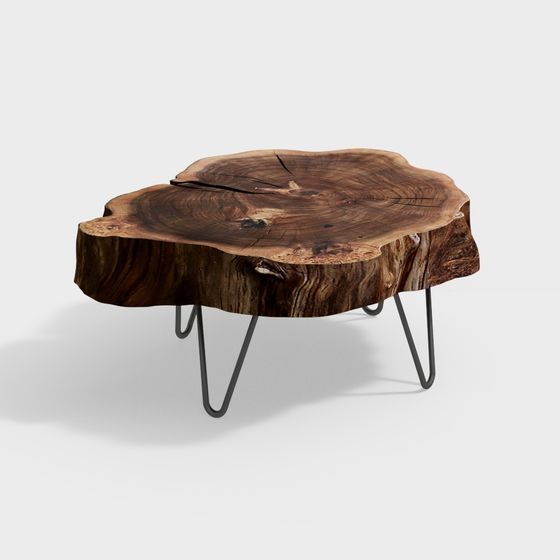Stump Coffee Table 3D model for Contemporary Spaces