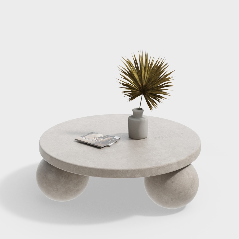 Table basse sphérique Wabi-sabi