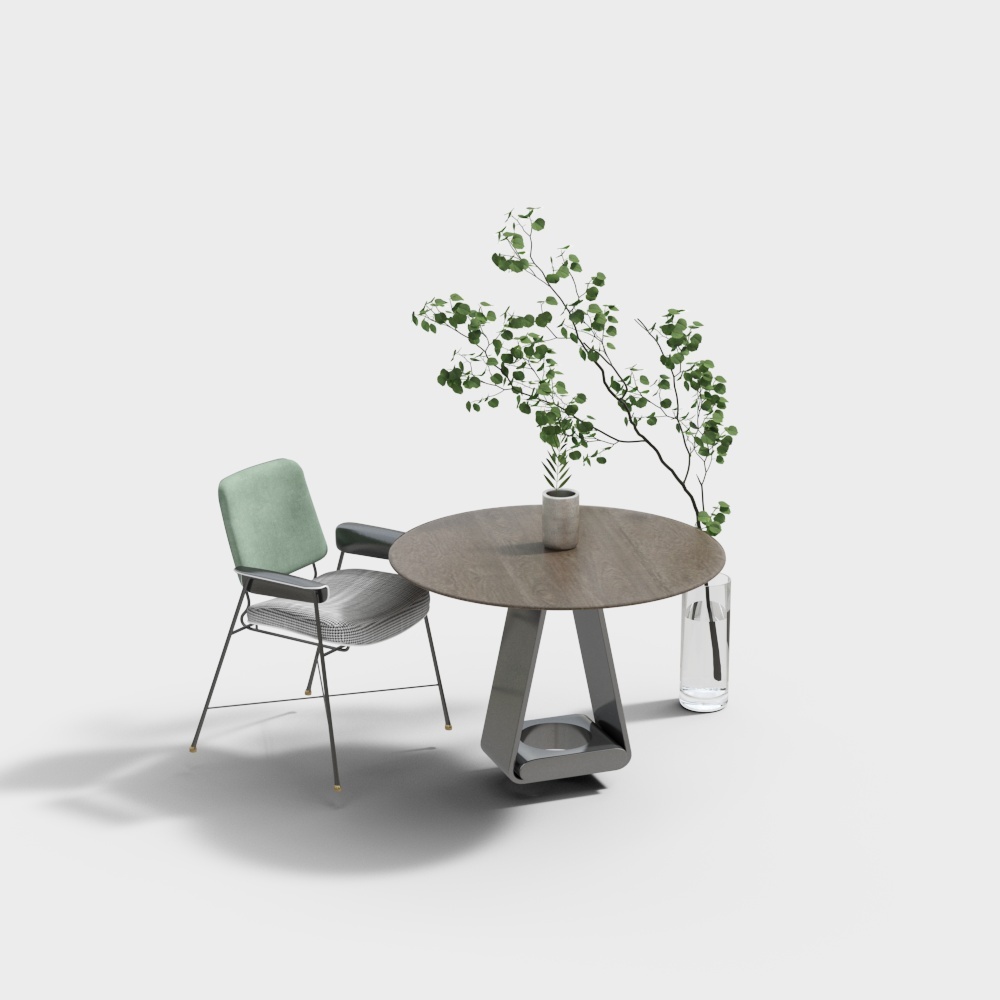 Table et chaises de salon modernes