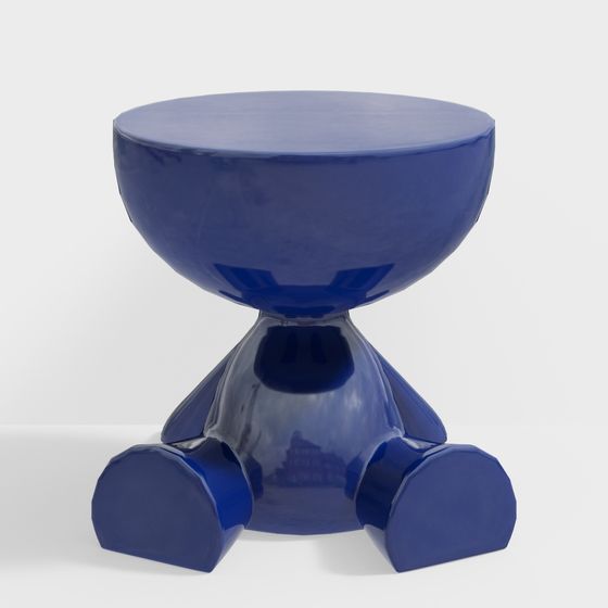 Blue Bubble Stool 3D model