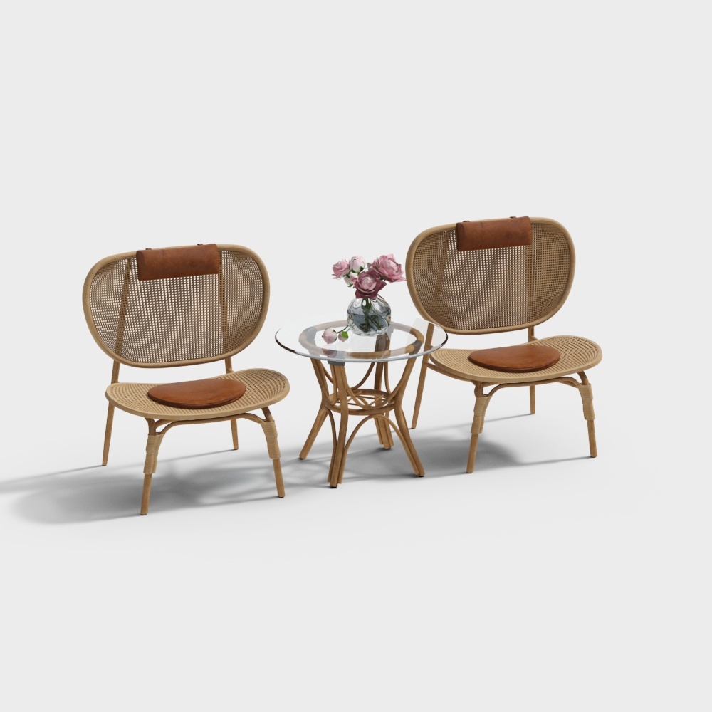 New Chinese casual table and chair combination