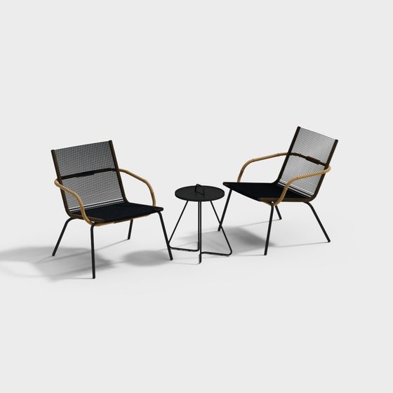 Bộ bàn ghế giả mây hiện đại