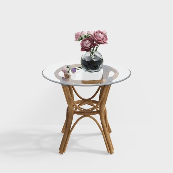 Stylish Round Table 3D model for Contemporary Spaces