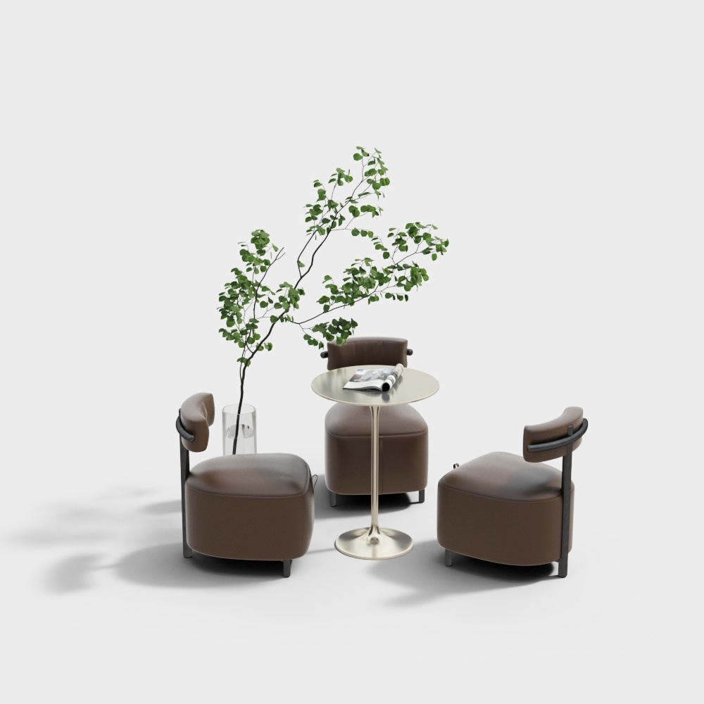 Modern style casual table and chairs