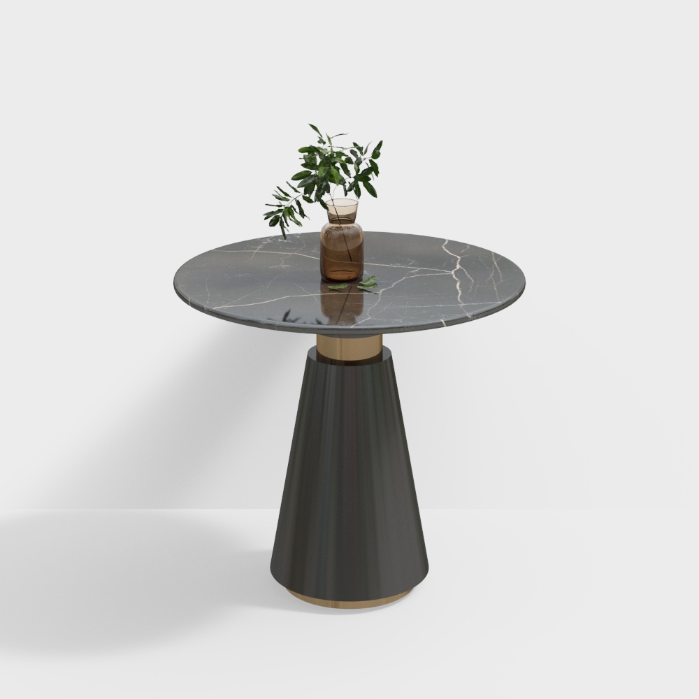 Mesa de sala de estar de cuero moderna