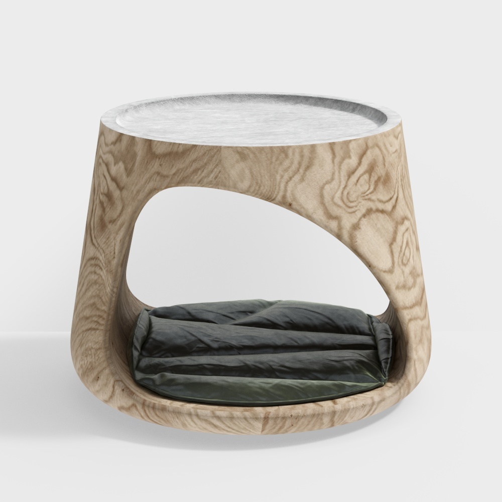 Modern coffee table on the side