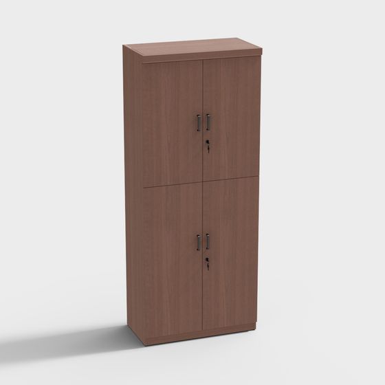 Stylish Storage Cabinet 3D model in Modern Minimalist Design