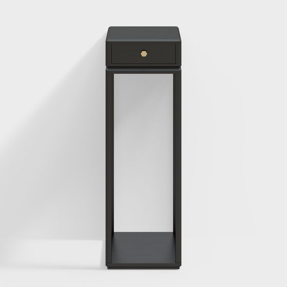 Stylish Low-Poly Nightstand 3D model