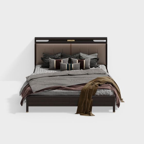 Urban Elegance Bed 3D model
