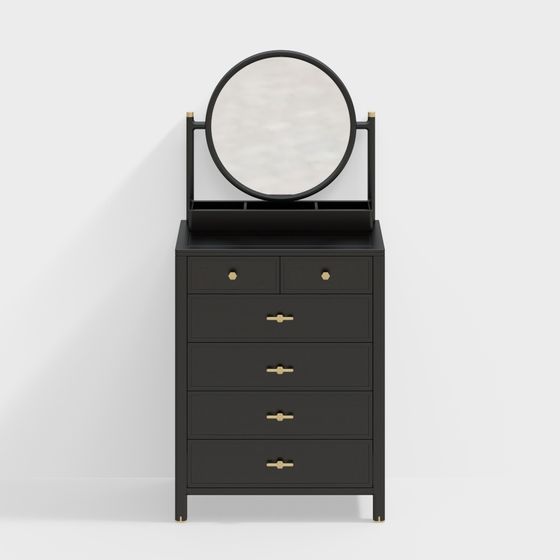 Stylish Vanity Table 3D model for Modern Interiors